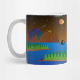 Nature landscape, universe Mug